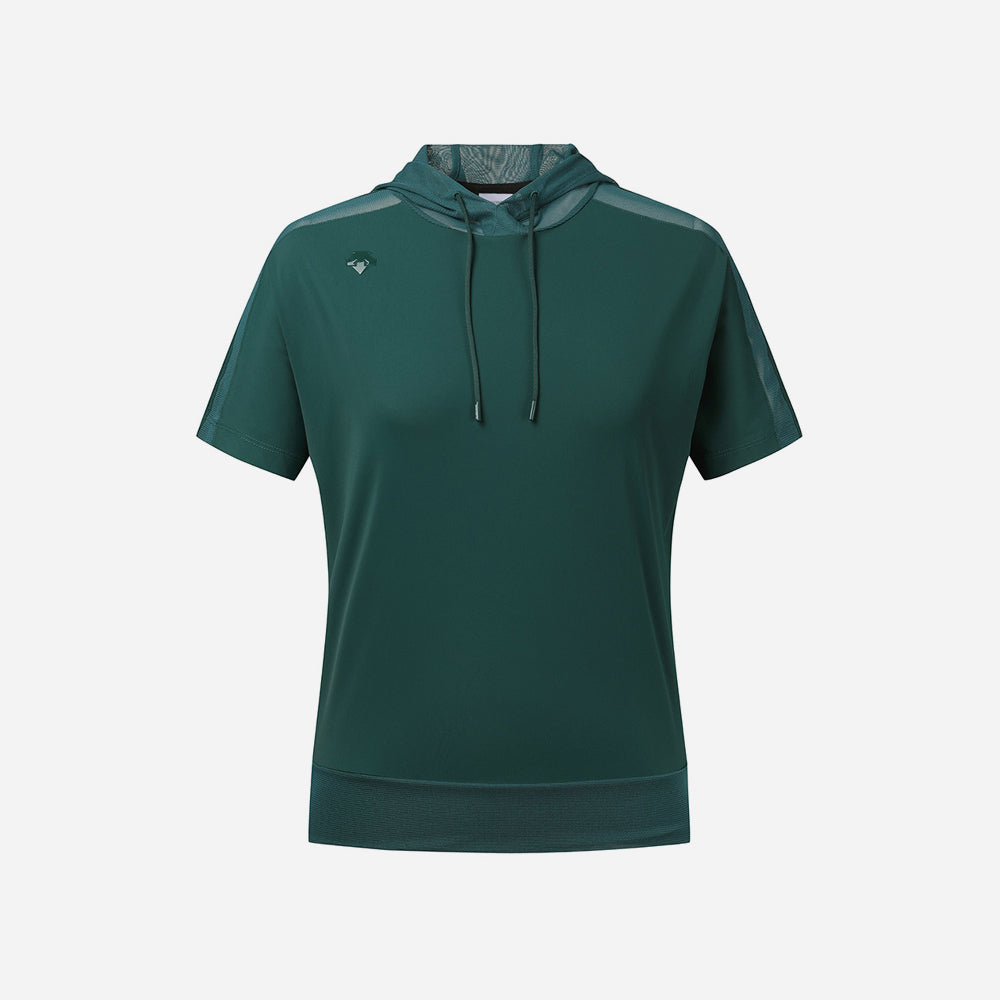 Áo Đánh Golf Nữ Descente Sleeve Hoodie - Xanh Lá