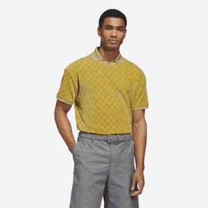 Áo Polo Nam Adidas Knit Short Sleeve - Vàng