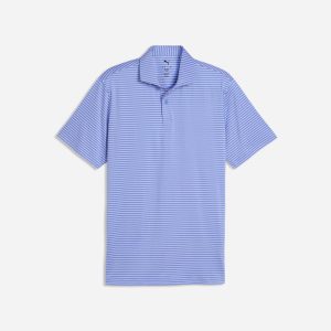 Áo Polo Nam Puma Brrr Stripe Golf - Xanh Dương