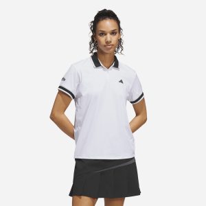Áo Polo Nữ Adidas Climacool Flat Knit Collar Short Sleeve - Trắng
