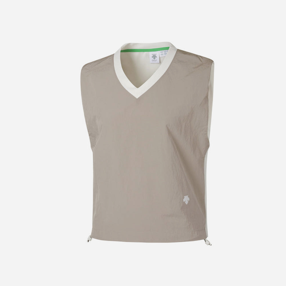 Áo Tay Ngắn Nữ Descente Vải Dệt Kim Hybrid Jersey Vest - Nâu
