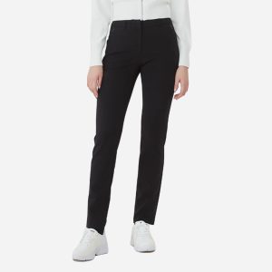 Quần Dài Đánh Golf Nữ Descente Straight Fit Woven - Đen