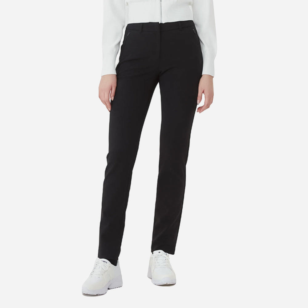 Quần Dài Đánh Golf Nữ Descente Straight Fit Woven - Đen
